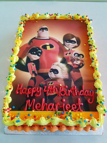 INCREDIBLES PHOTO Cake