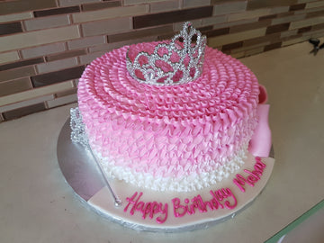 Mehar crown Ruffle cake