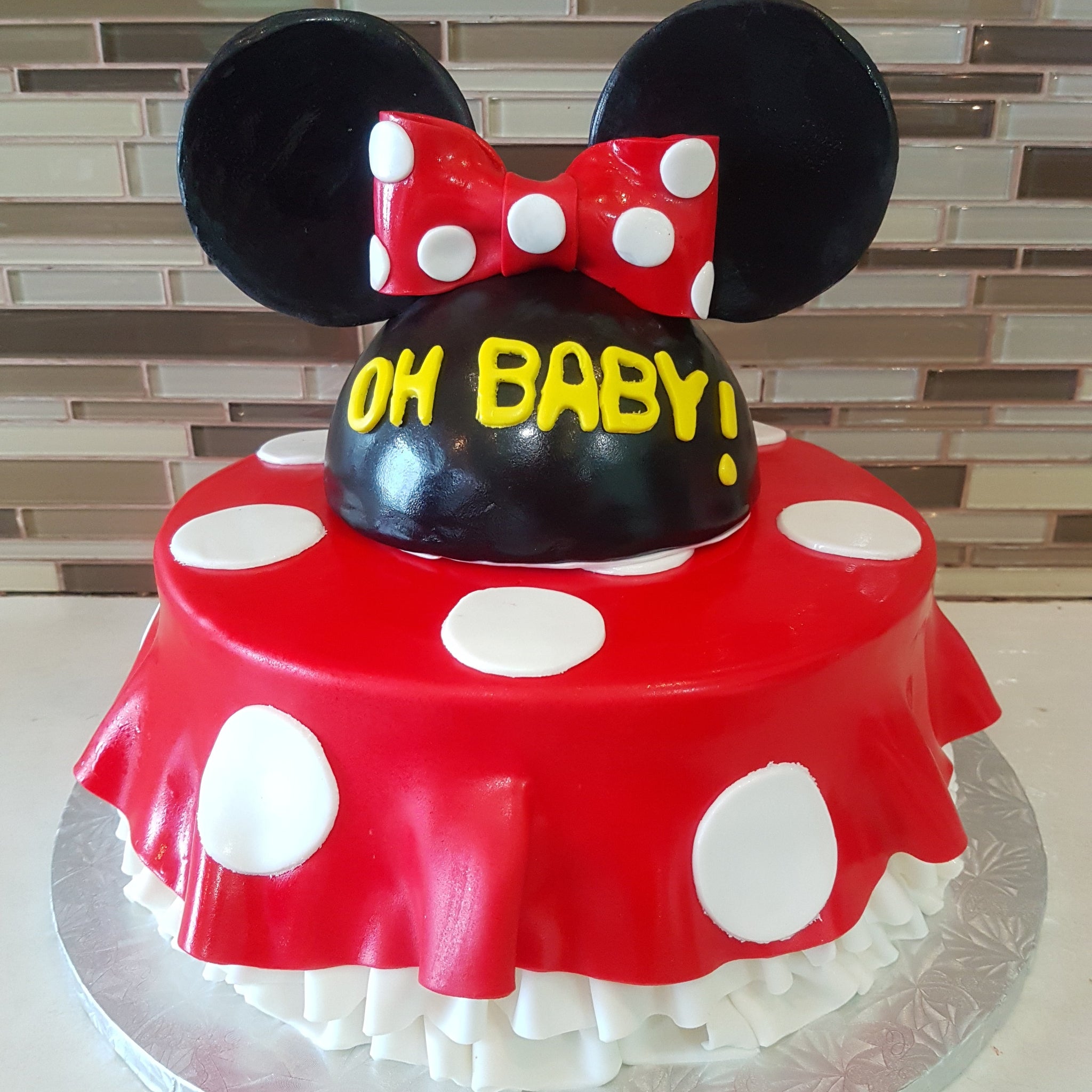OH BABY MINNIE & MICKEY MOUSE CAKE