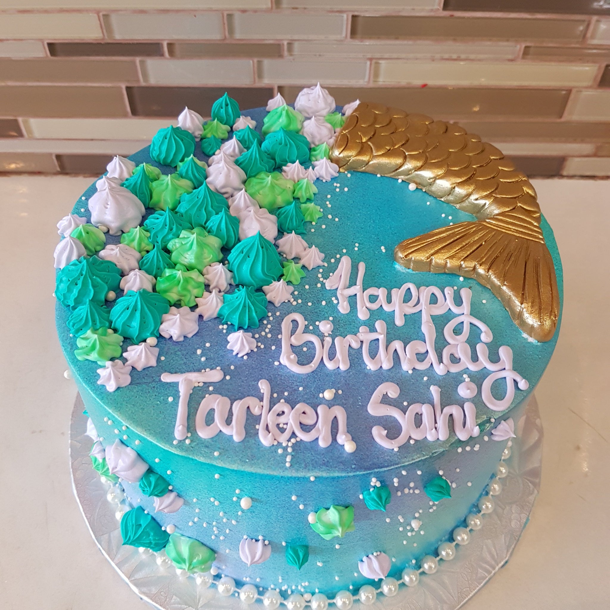 Tarleen Mermaid Birthday cake