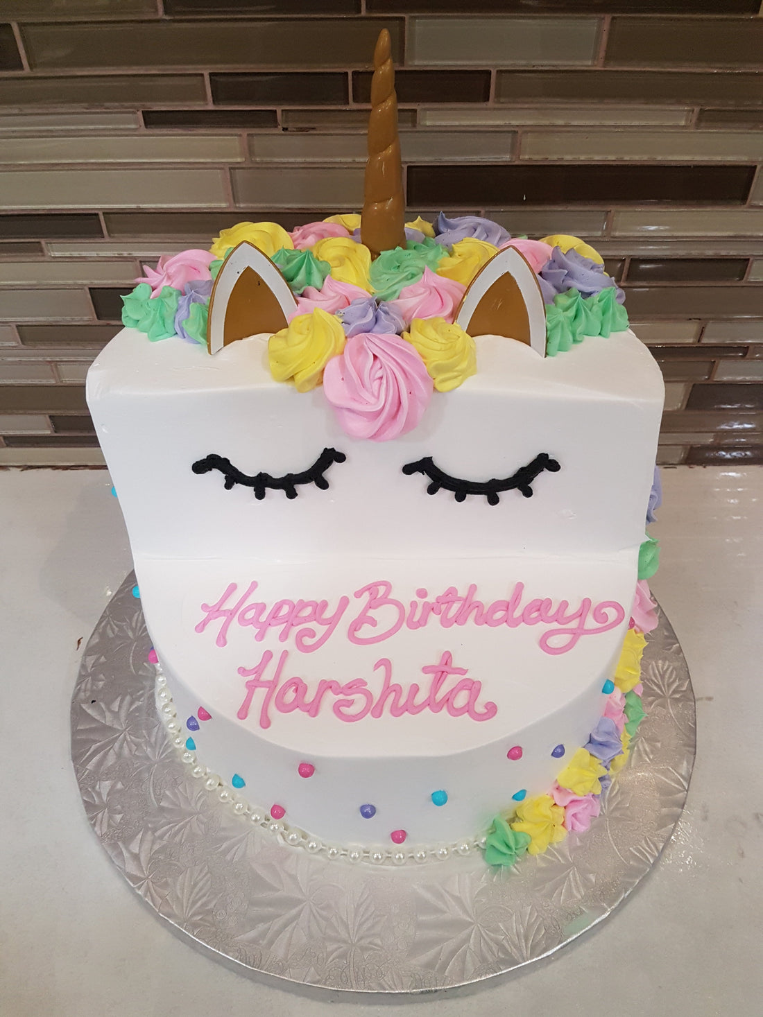 Unicorn Stage Cake