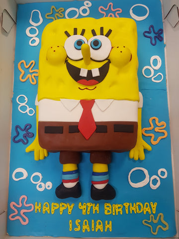 Isiah Sponge bob molded cake