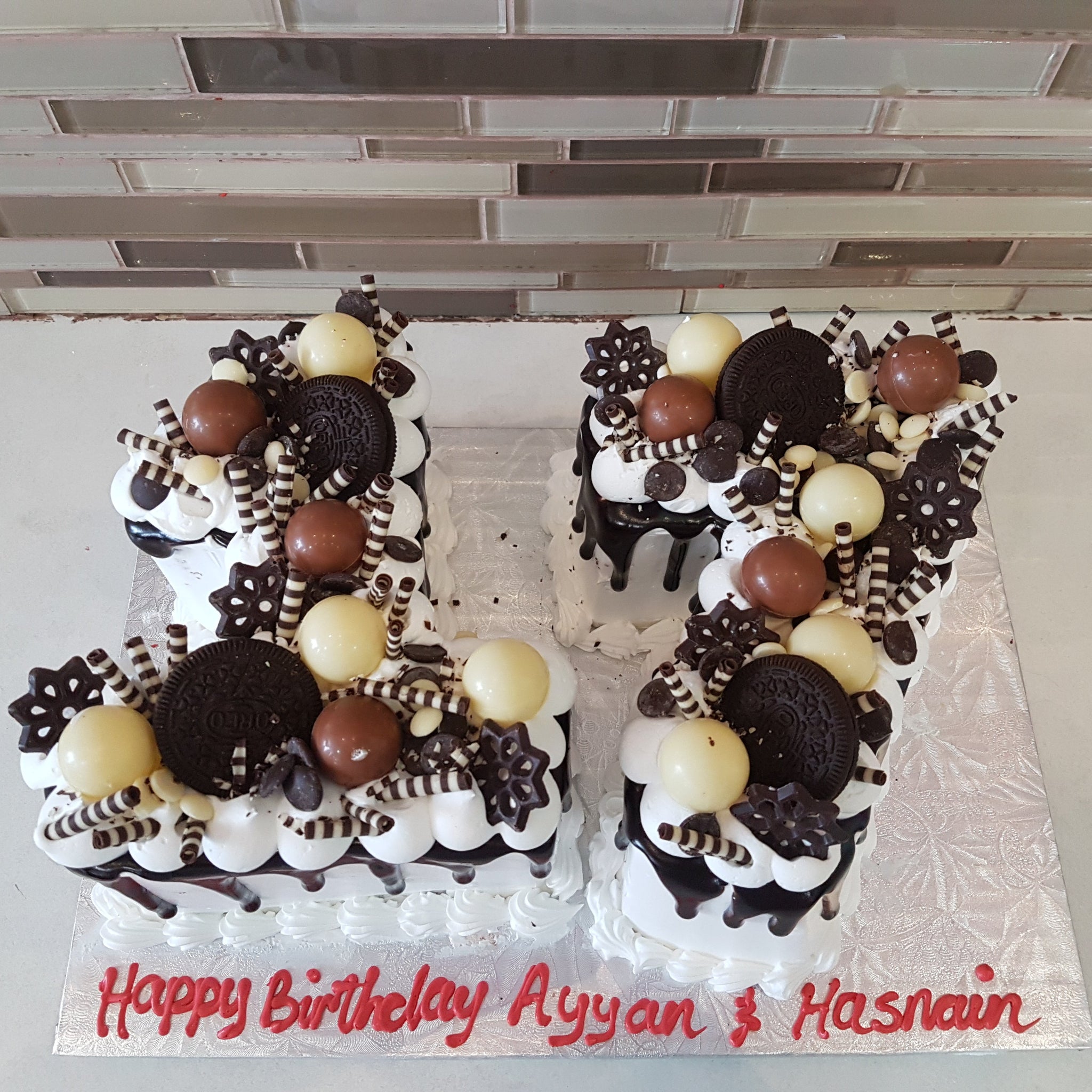 Digit Chocolate Cake