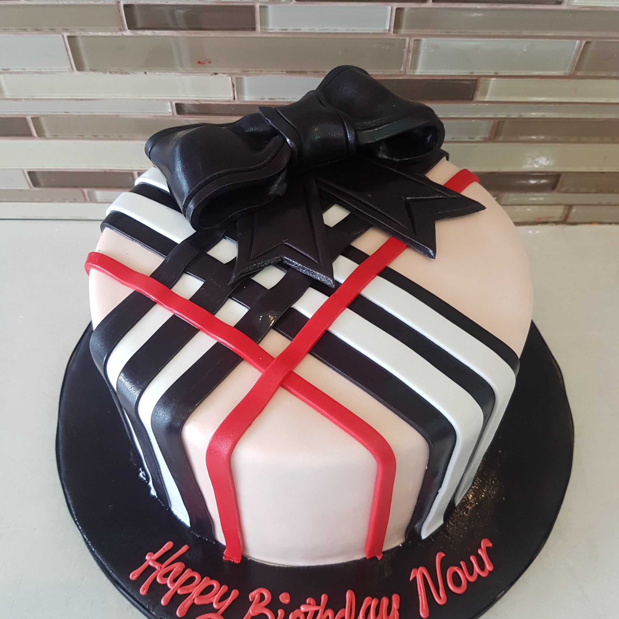 Burberry Fondant Cake