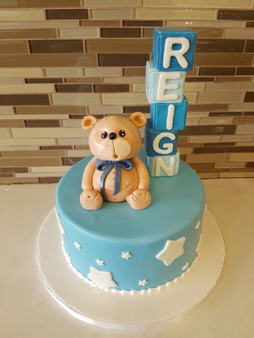 Reign Bear Fondant Cake