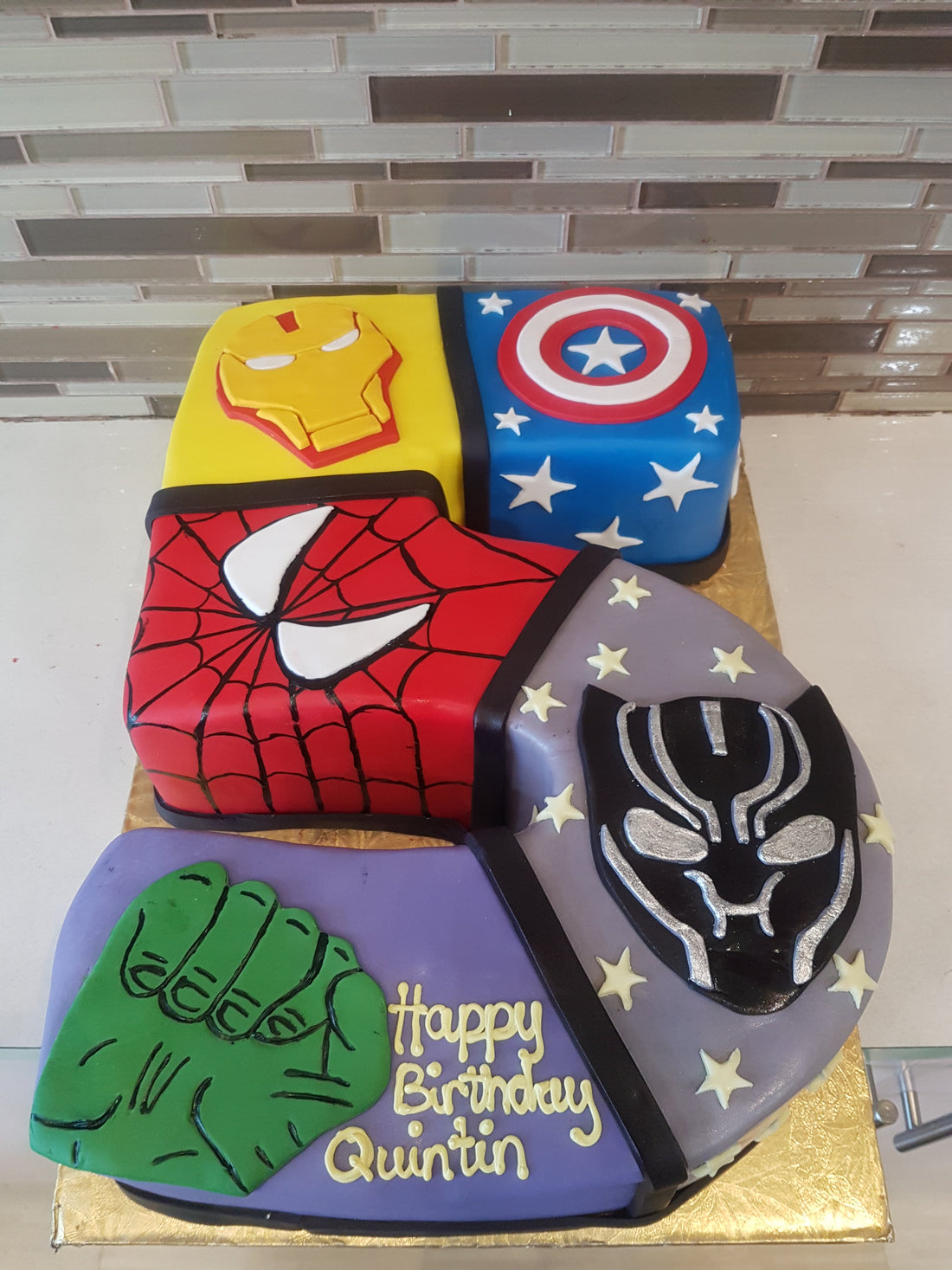 Superheroes Molded cake