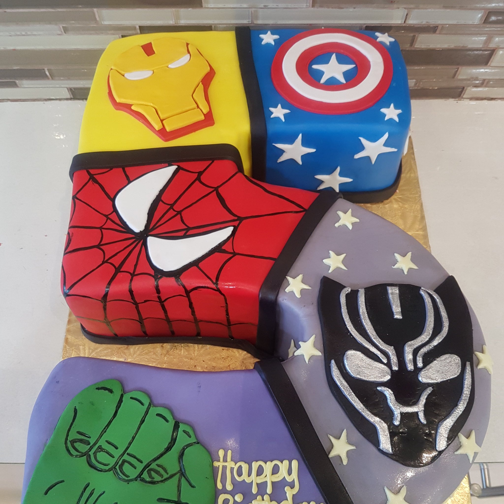 Superheroes Molded cake