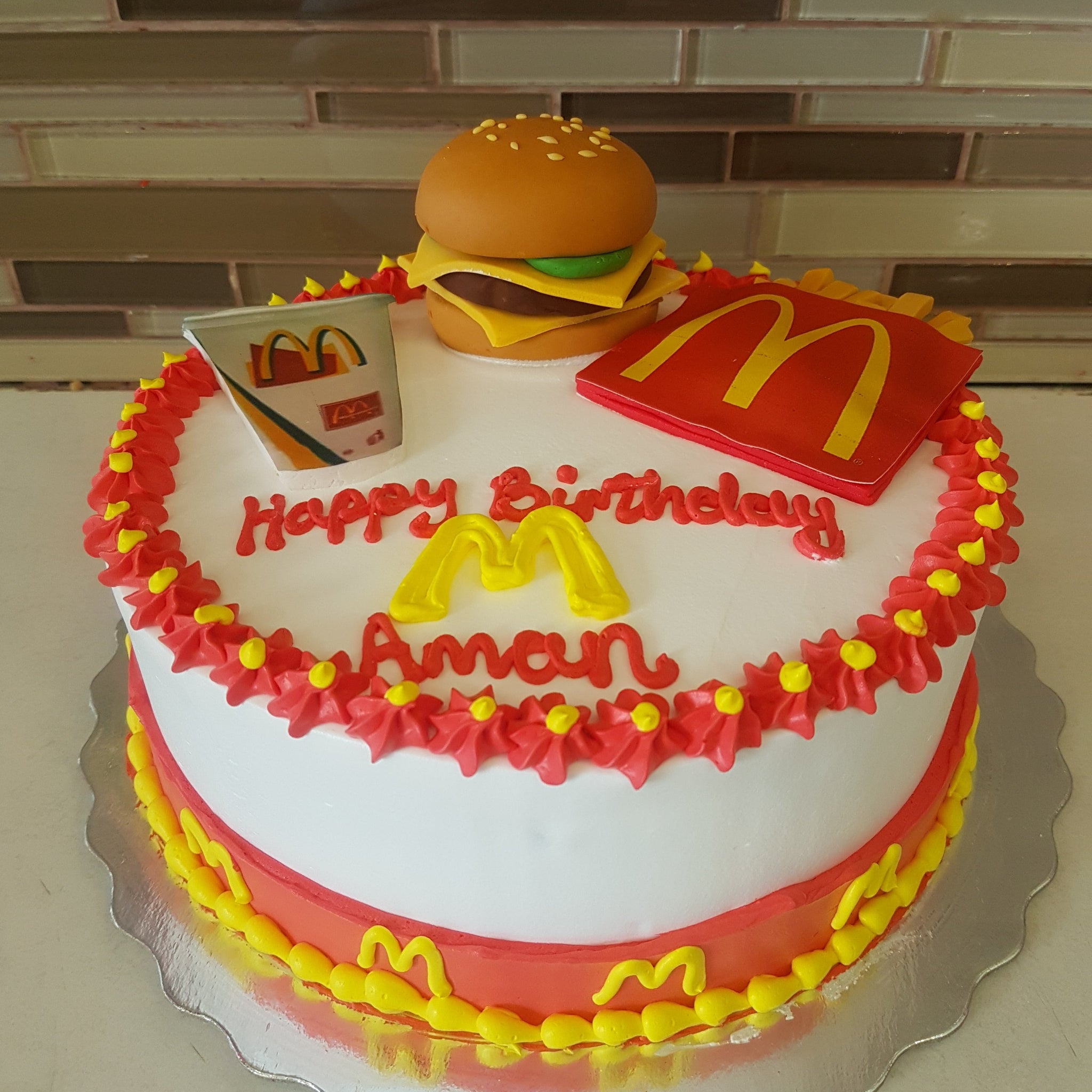 McDonalds Birthday Cake