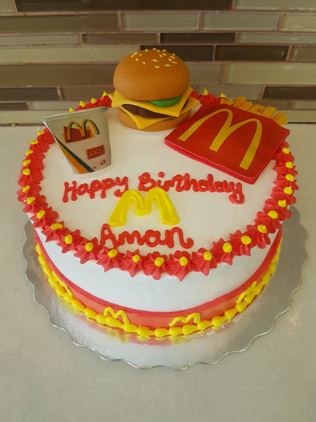 McDonalds Birthday Cake