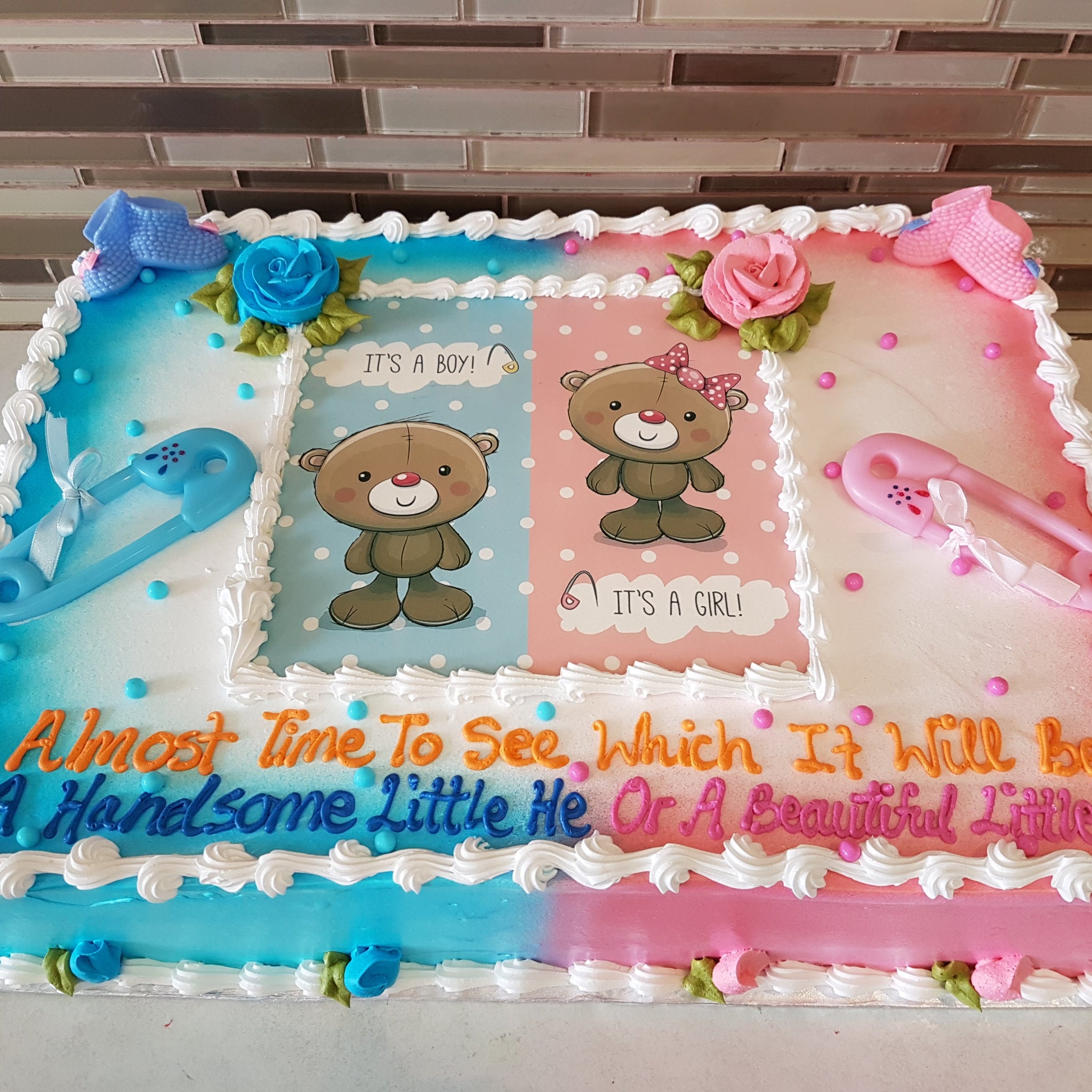 Teddy Baby Shower cake
