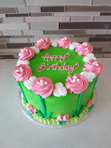 Garden Birthday cake