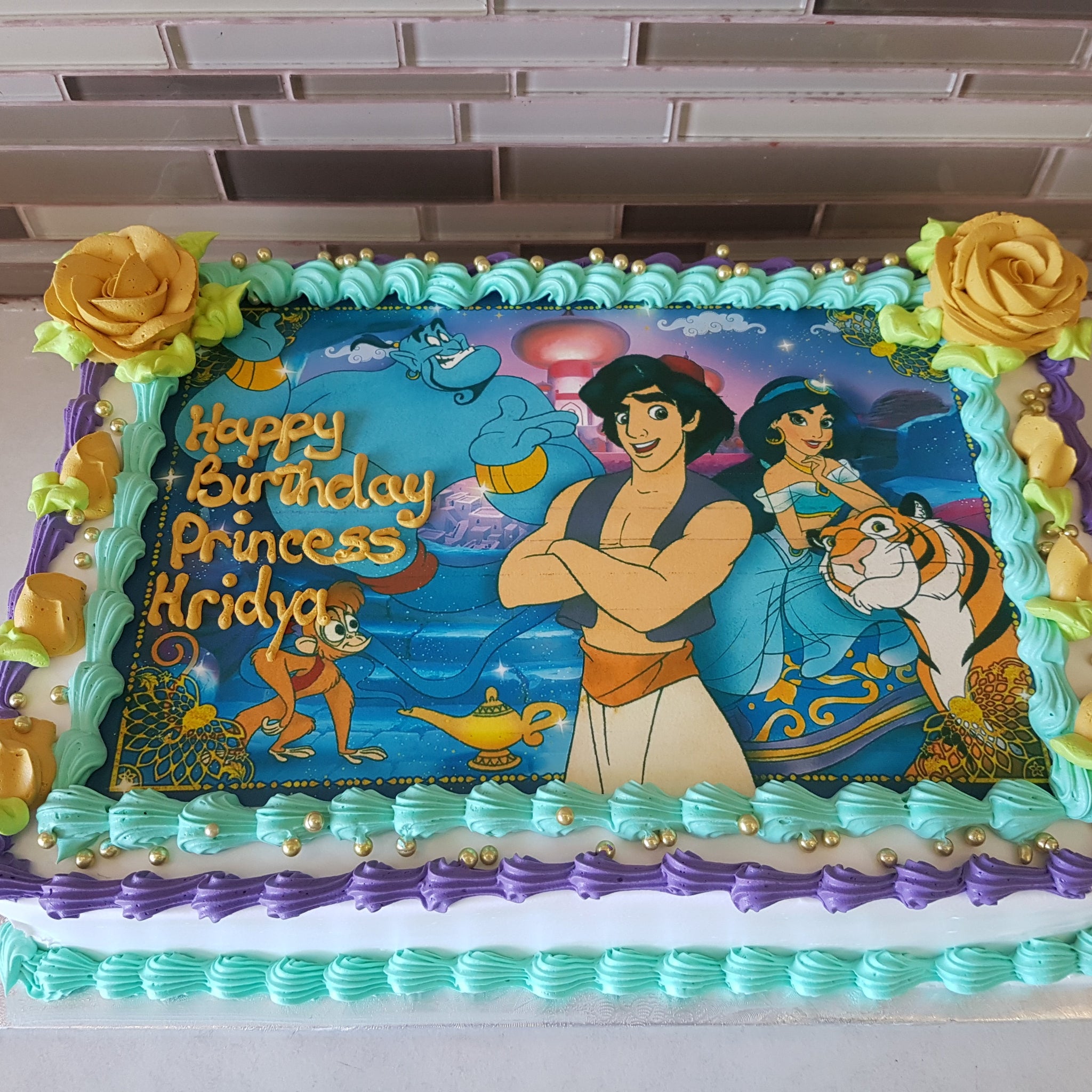 Aladdin Photo Cake
