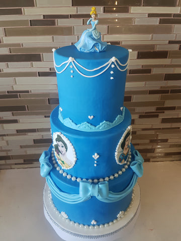 Princess Cinderella  Fondant cake