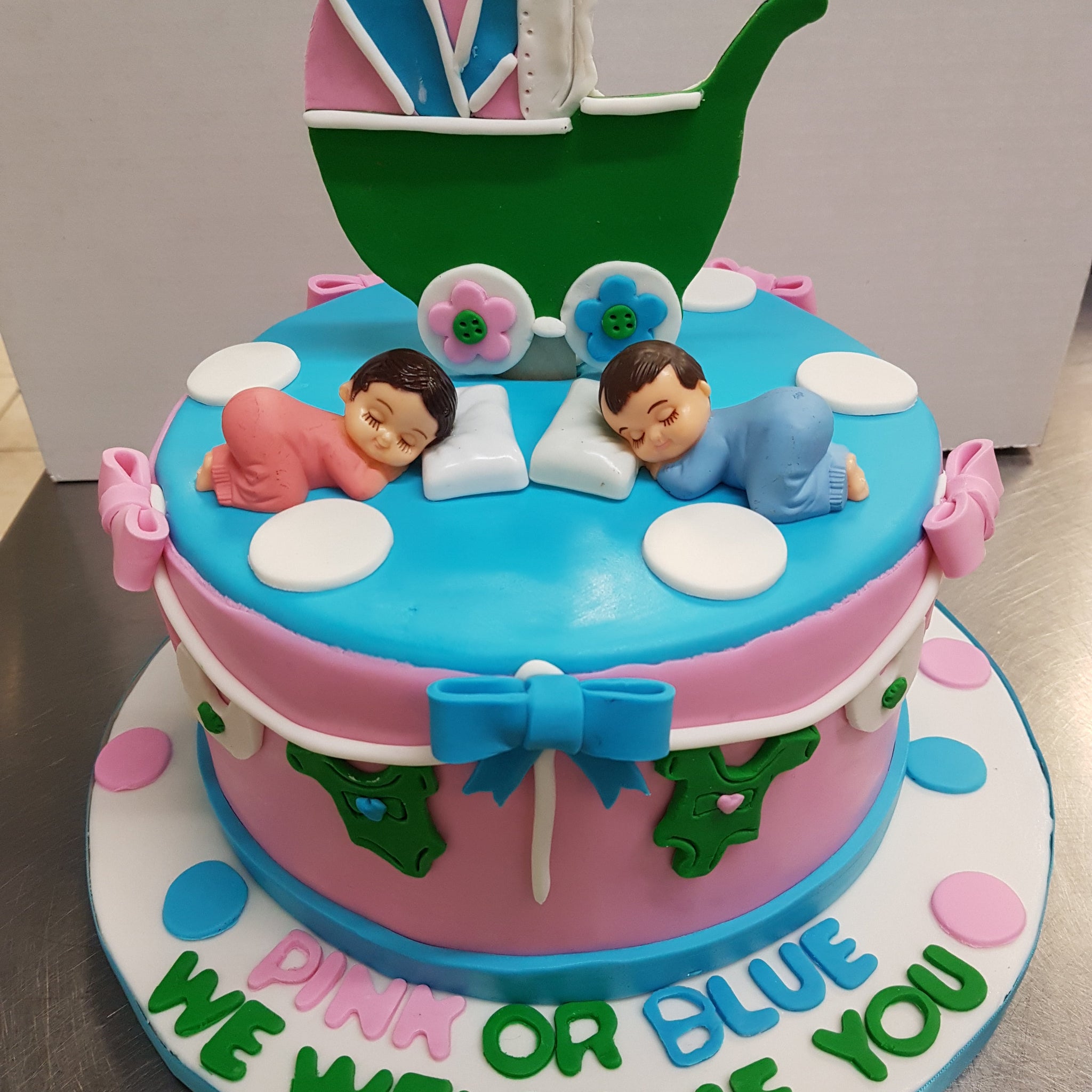 Pink  Or Blue We Welcome You Cake