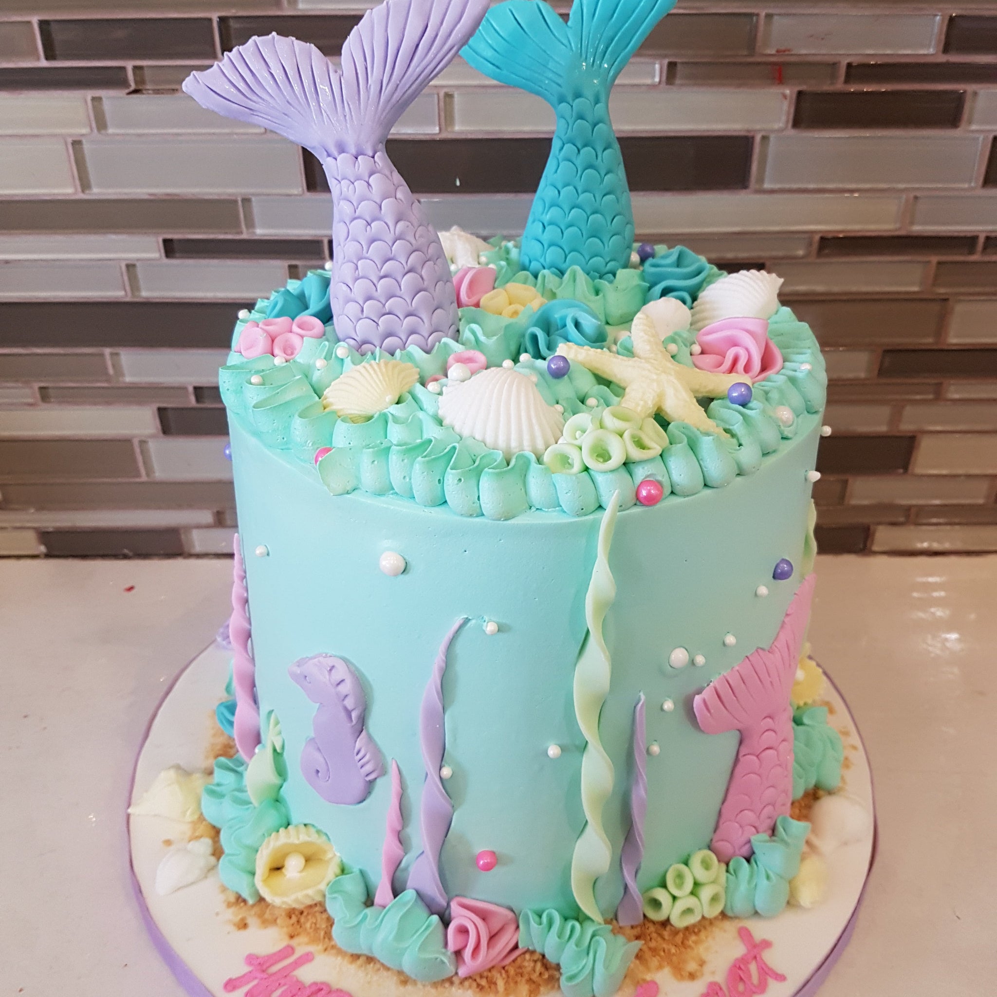 Jeenat Mermaid Birthday Cake