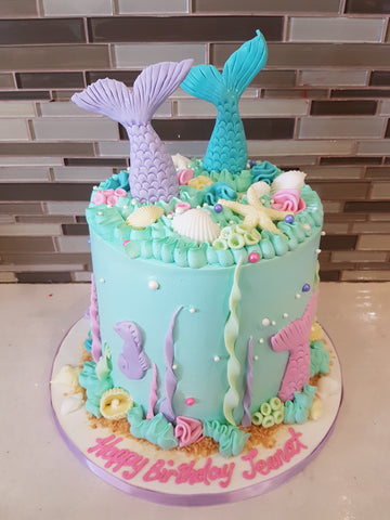 Jeenat Mermaid Birthday Cake