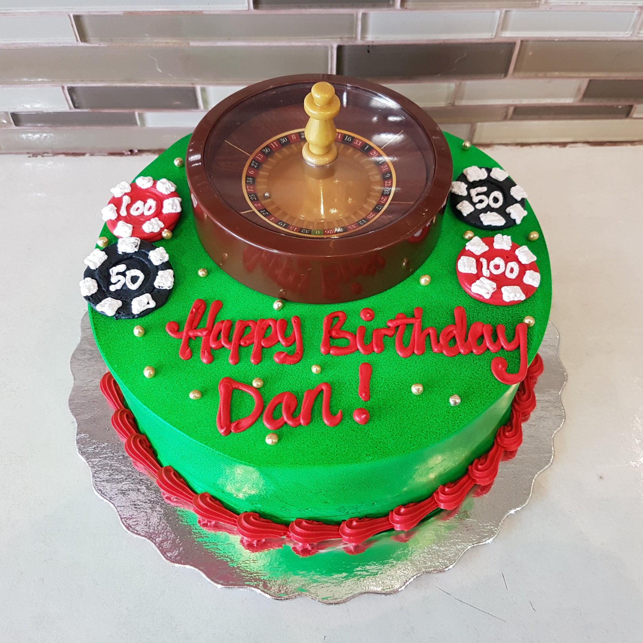 Rapid Roulette Casino Cake