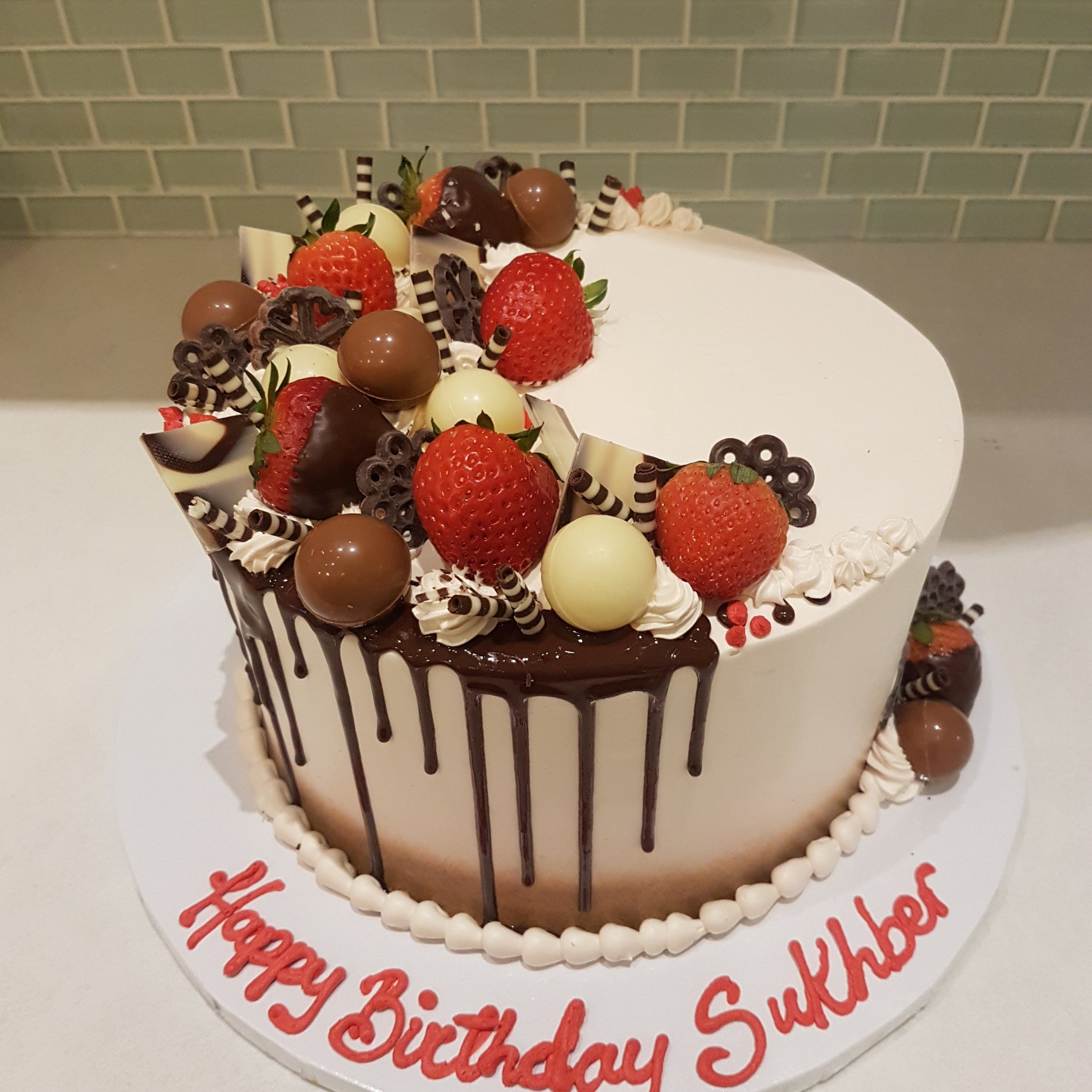 Sukhber Choco Birthday Cake