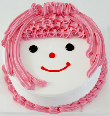 Delicious Doll Photo Cake