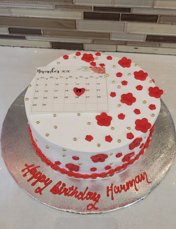 CALENDER FLORAL CAKE