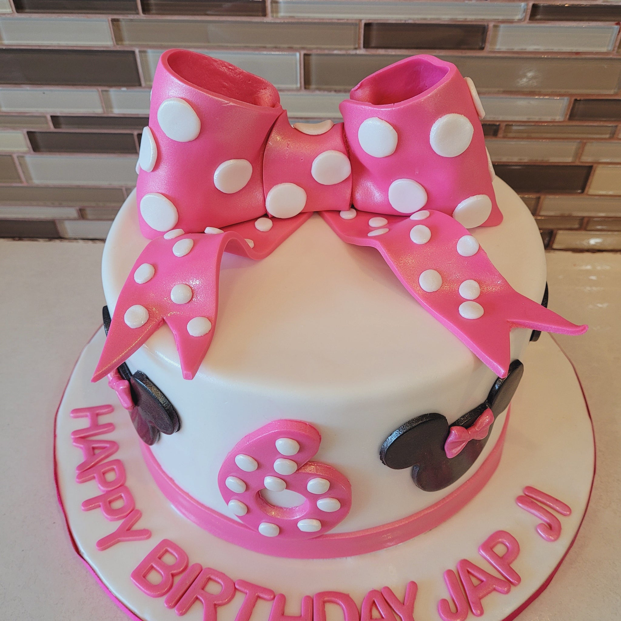JAPJI MINNIE FONDANT BIRTHDAY CAKE