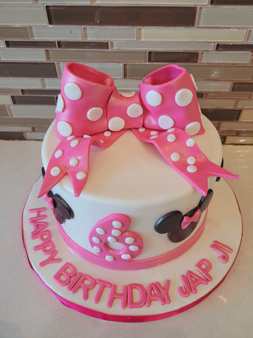 JAPJI MINNIE FONDANT BIRTHDAY CAKE