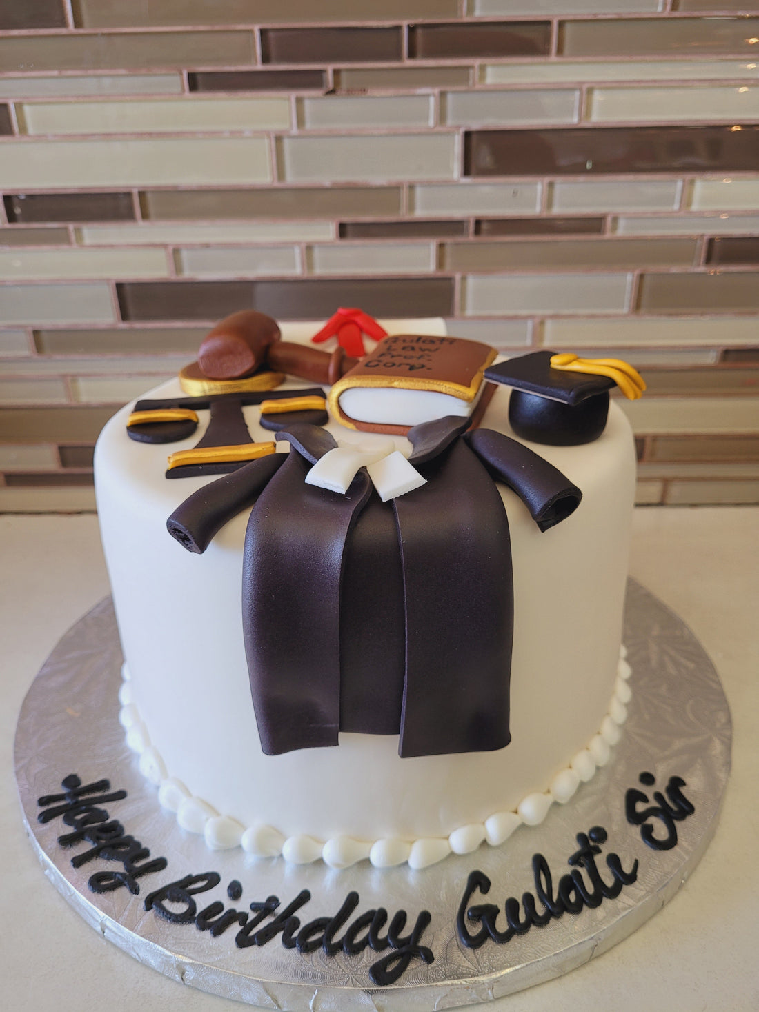 LAW FONDANT THEME BIRTHDAY CAKE