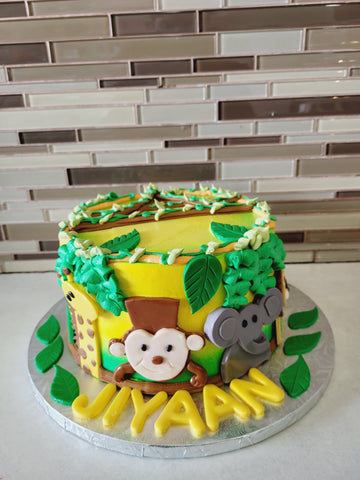 JUNGLE FONDANT CAKE