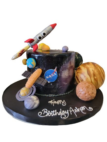 GALAXY FONDANT CAKE