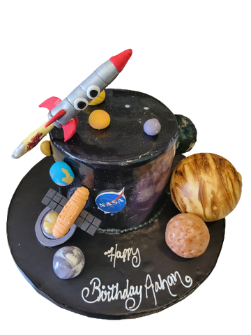 GALAXY FONDANT CAKE