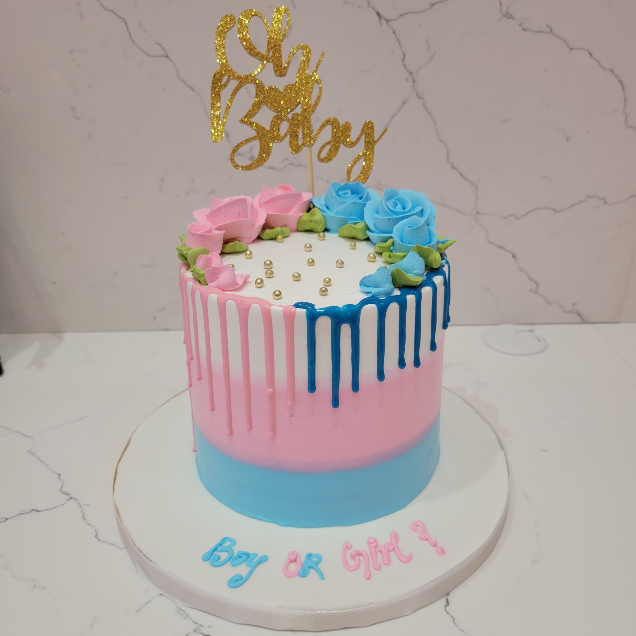 BOY OR GIRL CREAM CAKE