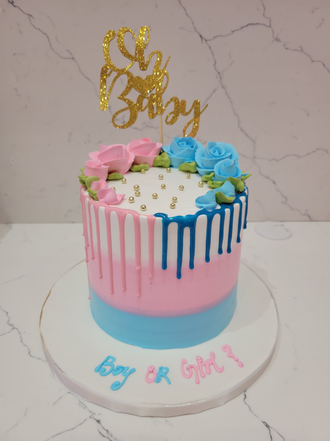 BOY OR GIRL CREAM CAKE