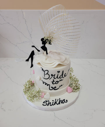 BRIDE TO BE FONDANT CAKE