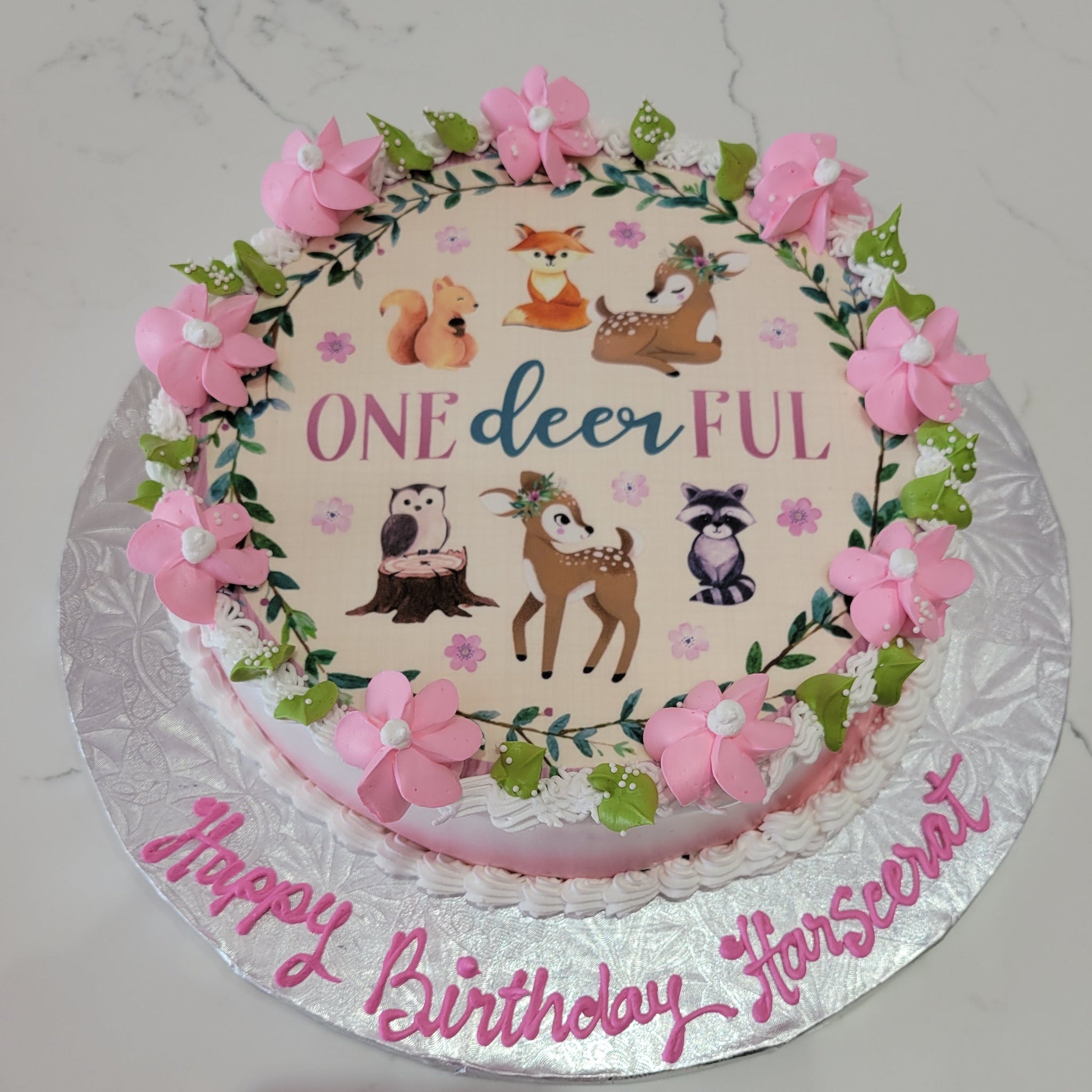 DEER PHOTO CAKE