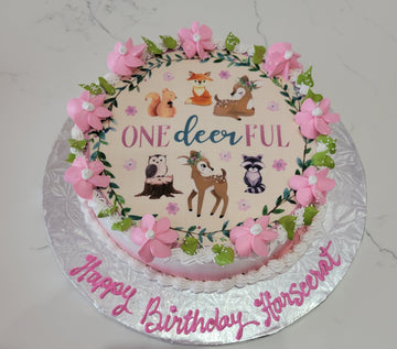 DEER PHOTO CAKE