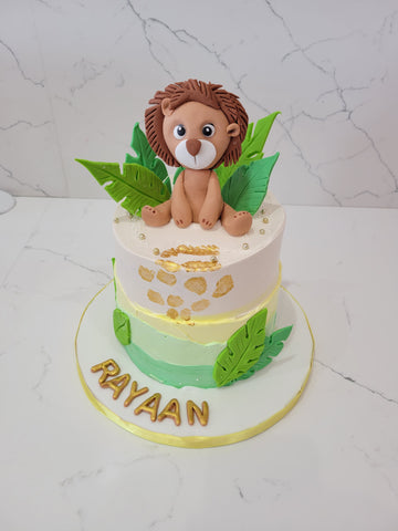 BABY LION CREAM CAKE