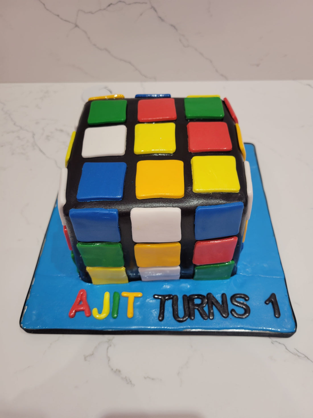 AJIT CUBIC FONDANT CAKE