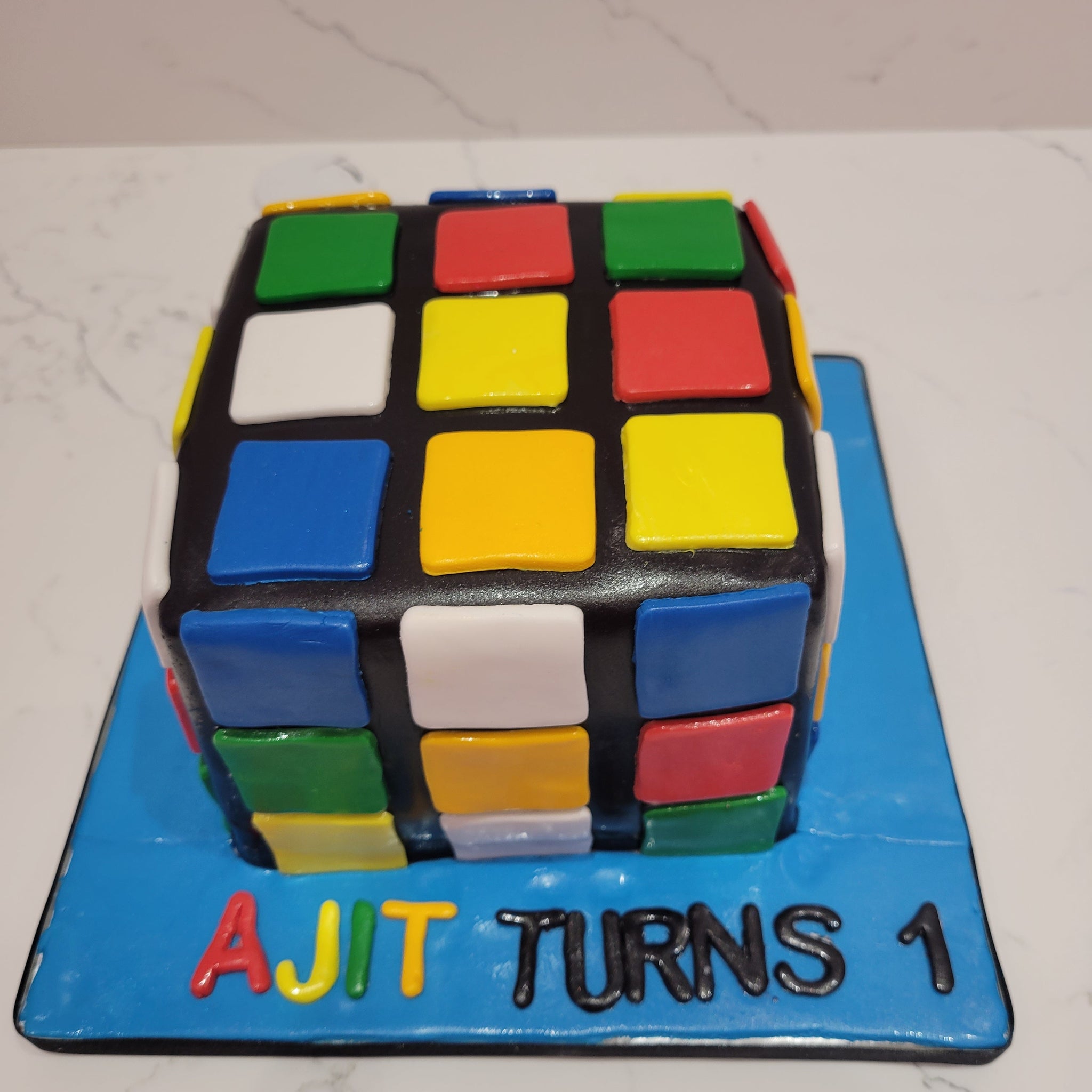 AJIT CUBIC FONDANT CAKE