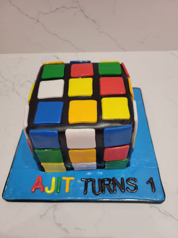 AJIT CUBIC FONDANT CAKE