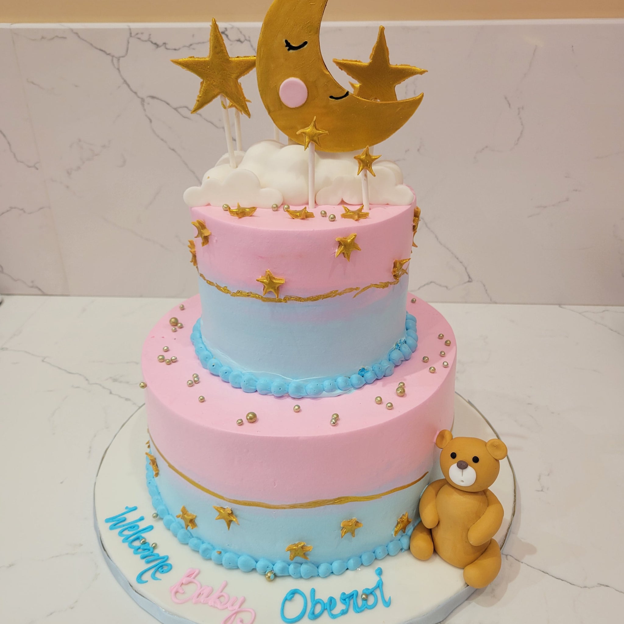 LITTLE OBEROI TIERED CREAM CAKE