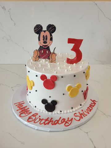 MICKEY MOUSE CLUBHOUSE CREAM CAKE