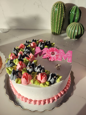 MOM LOVE MOTHERS DAY CAKE