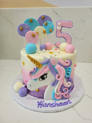 HARSHAAN UNICORN FONDANT CAKE