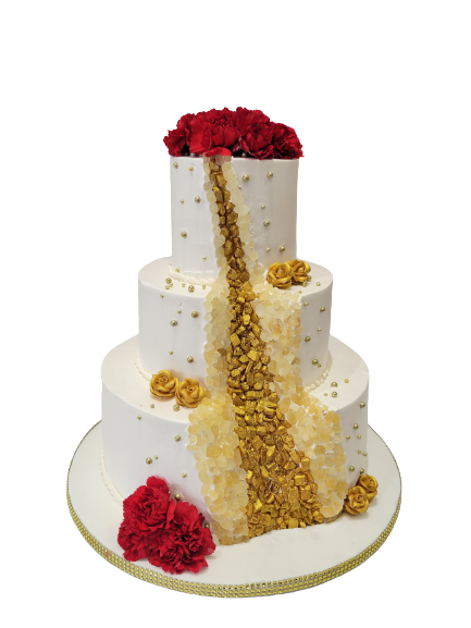 GEODE EFFECT WEDDING CAKE
