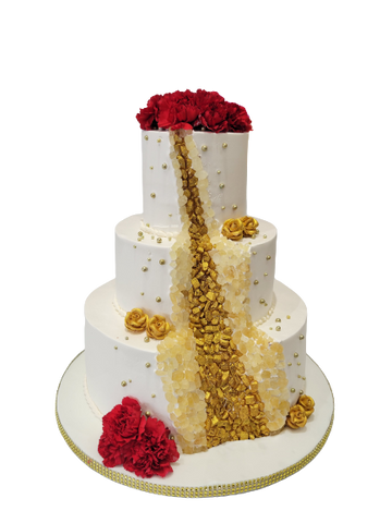 GEODE EFFECT WEDDING CAKE