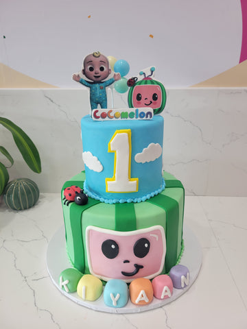 KIYAAN COCOMELON FONDANT CAKE