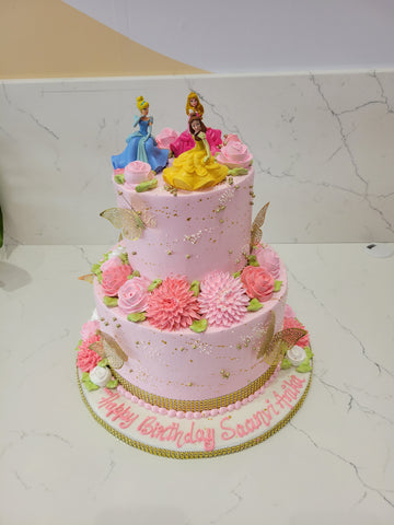 PRINCESS SAANVI TIERED CAKE