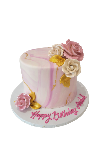 ANITAH MARBLEIZED FONDANT CAKE