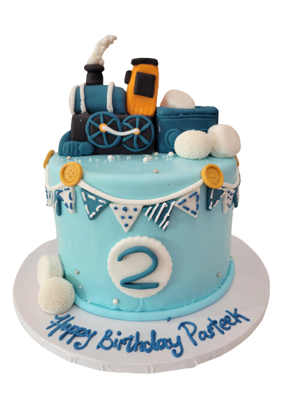 TRAIN FONDANT CAKE