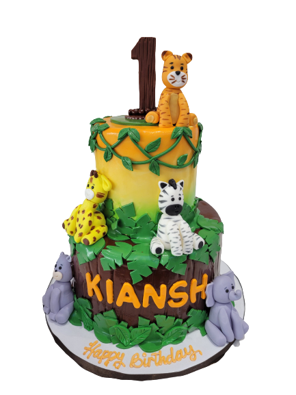 KIANSH JUNGLE FONDANT CAKE